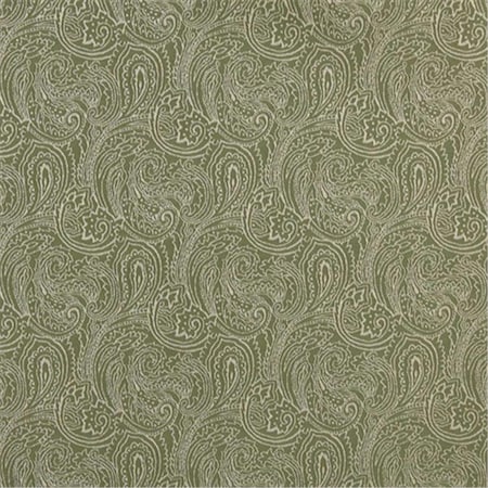 Designer Fabrics 54 in. Wide Light Green- Traditional Paisley Jacquard Woven Upholstery Fabric B631